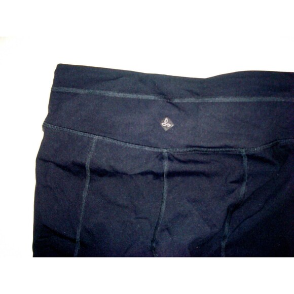NWT New Black Prana Momento Capri Leggings Pants Womens Yoga S Gym Walk UPF 50+ - Picture 2 of 6